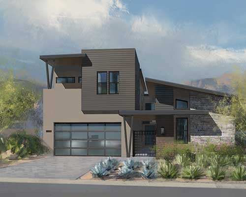 Elevation B of The Omega at Legacy at DC Ranch